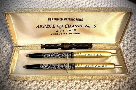 arpege chanel no 5 perfuming pen set|arpege pen sets.